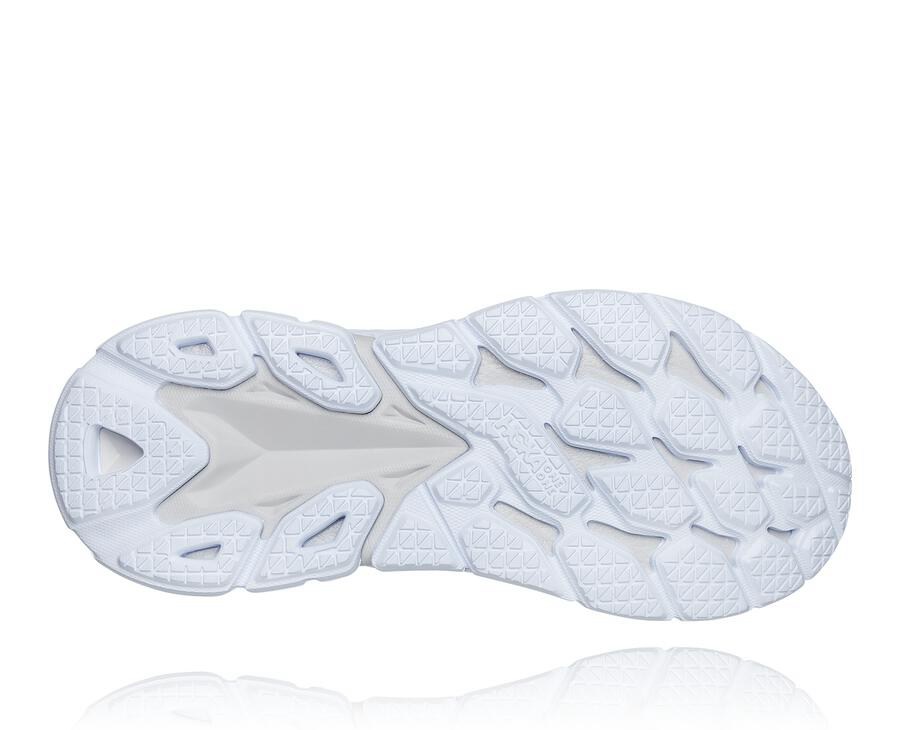 Hoka One One Womens Running Shoes - Clifton Edge - Black/White - WJNB87106